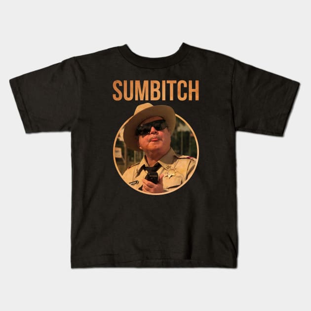 POLICE SUMBITCH JUSTICE SMOKEY Kids T-Shirt by garudabot77